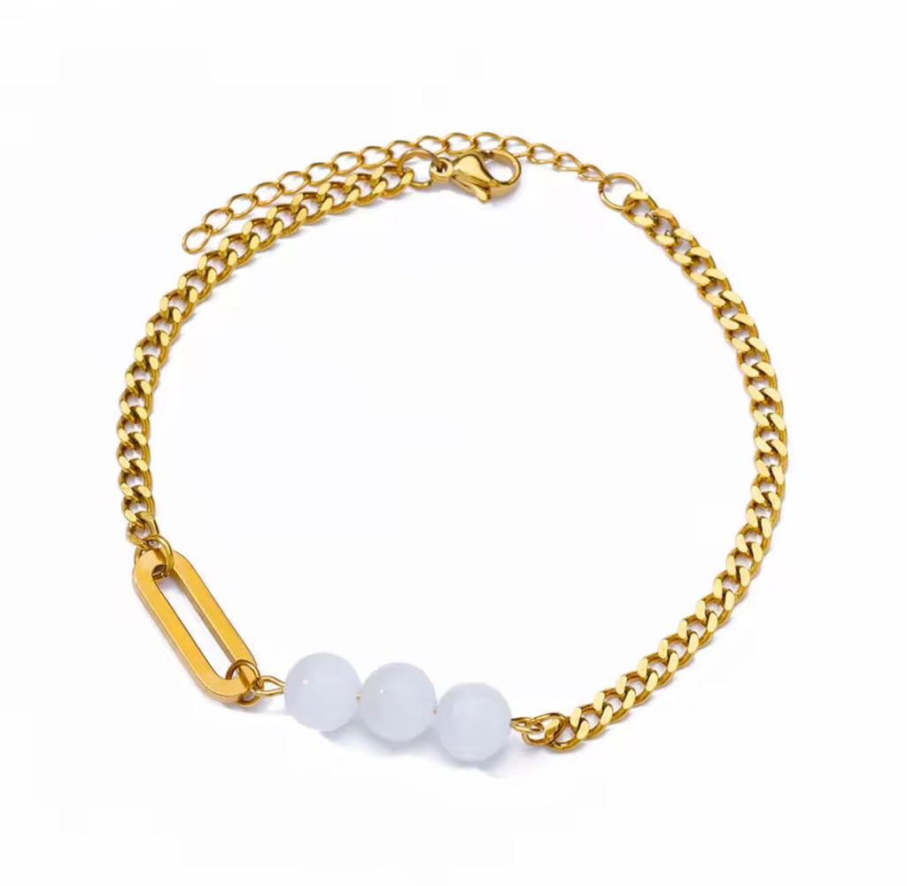 Stainless Steel Anklet for Women – Elegant Foot Bracelet Summer Beach Adjustable Chain Jewellery | Sabrina & Shine