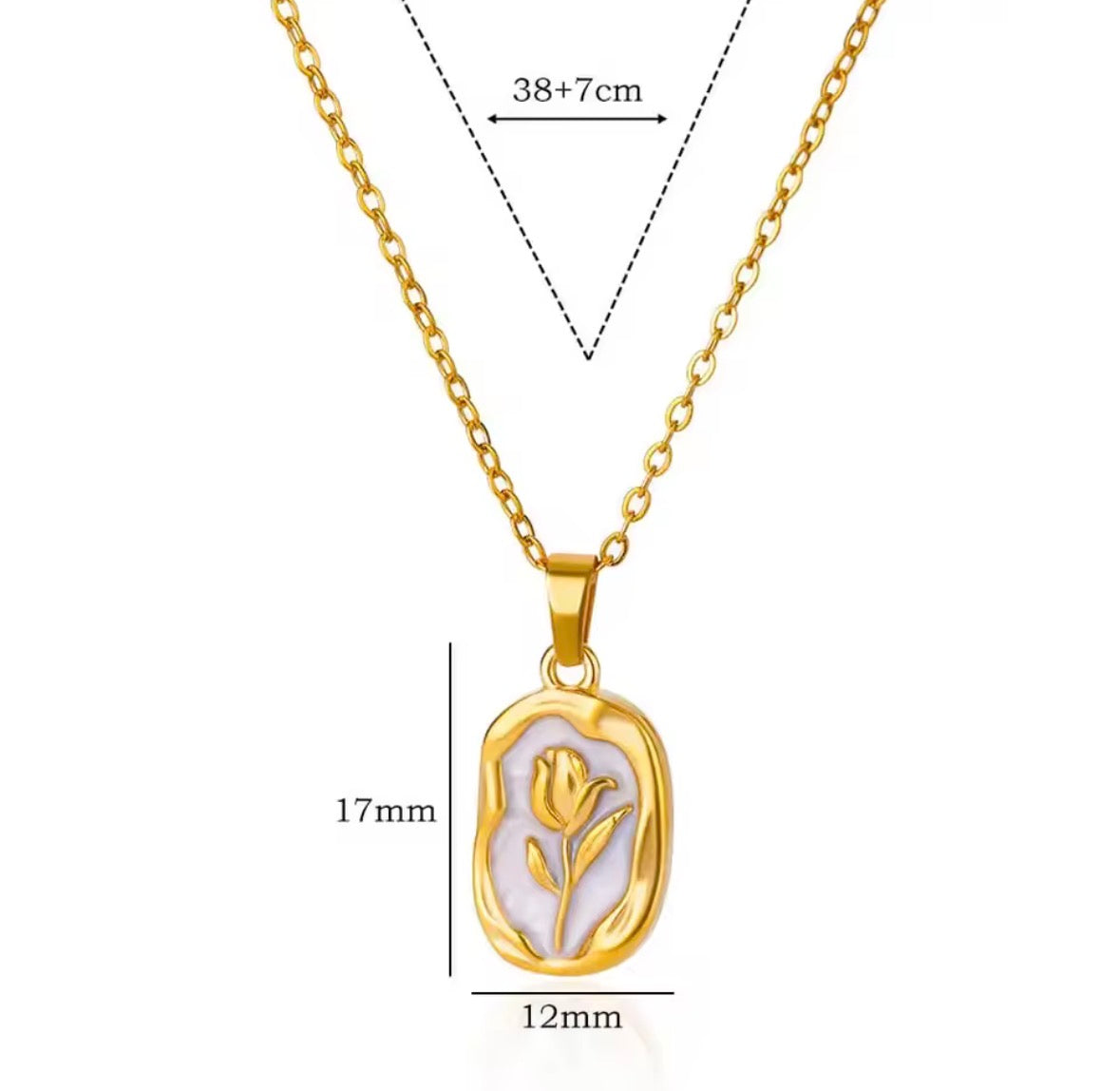 Rose Flower Necklace