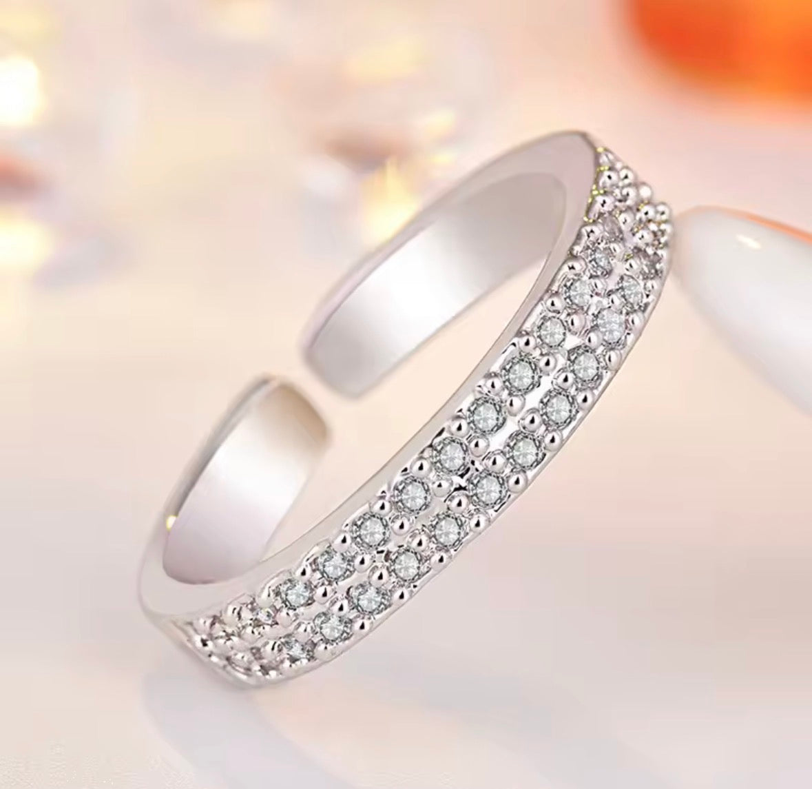 925 Sterling Silver Ring for Women – Classic Shining Band, Elegant Wedding & Engagement Jewellery | Sabrina & Shine