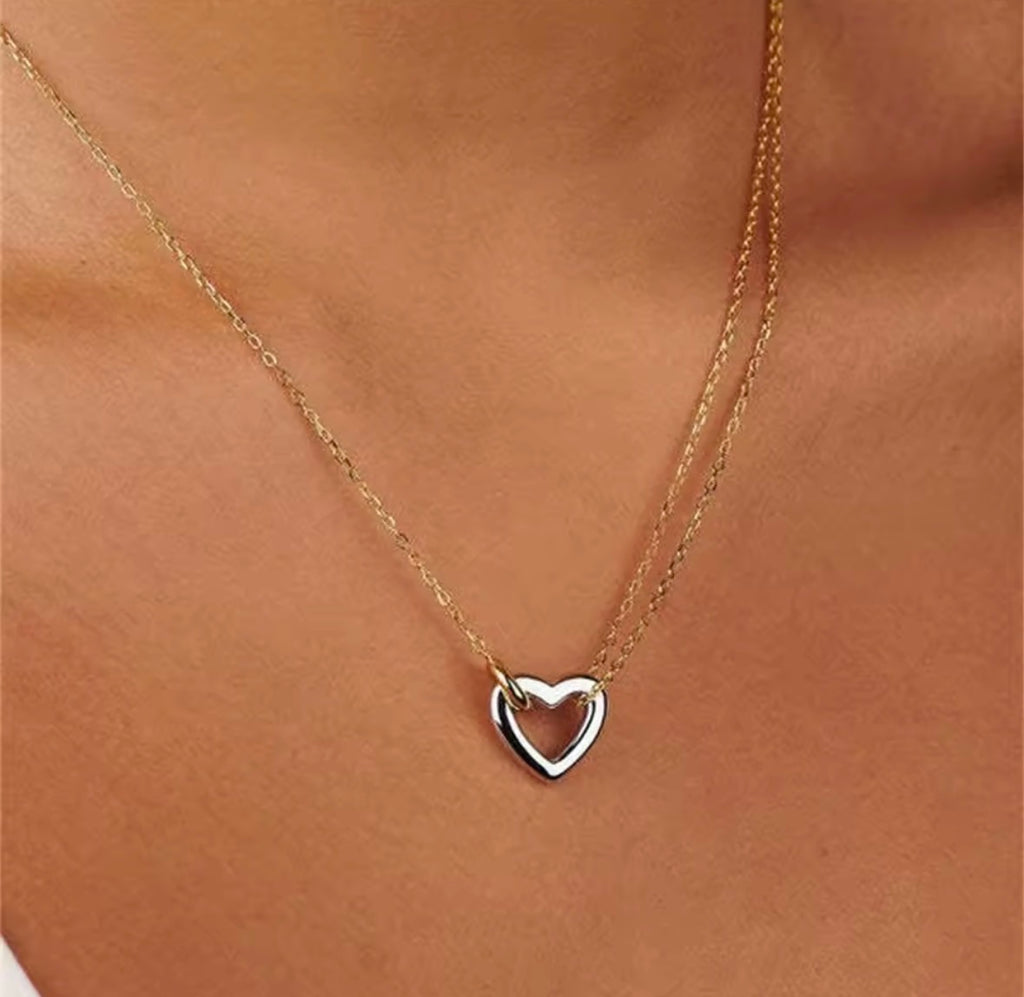 Interlocking Ring Choker Necklace