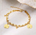 Lucky Clover Double Layer Bracelet