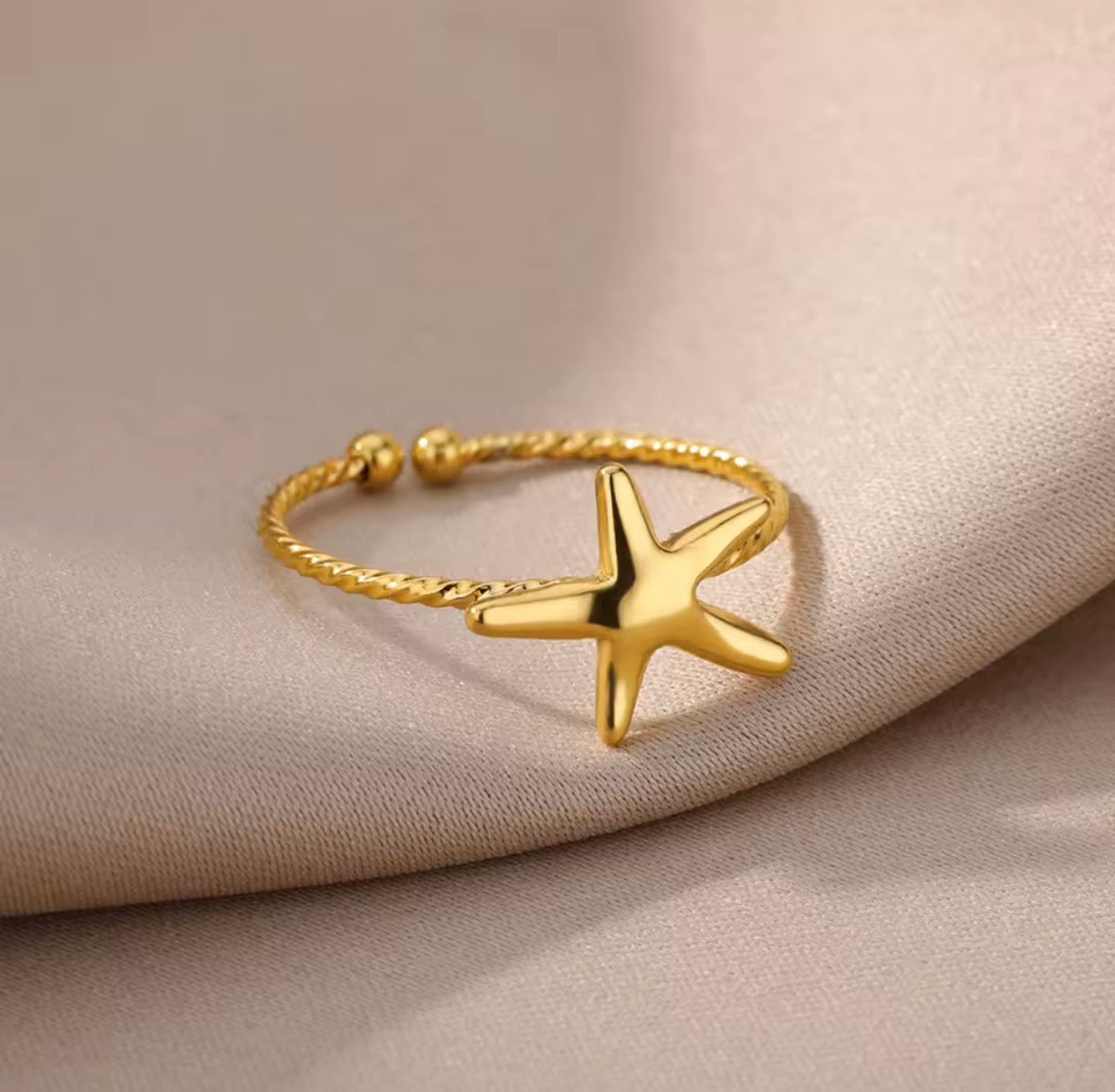 Starfish Open Ring