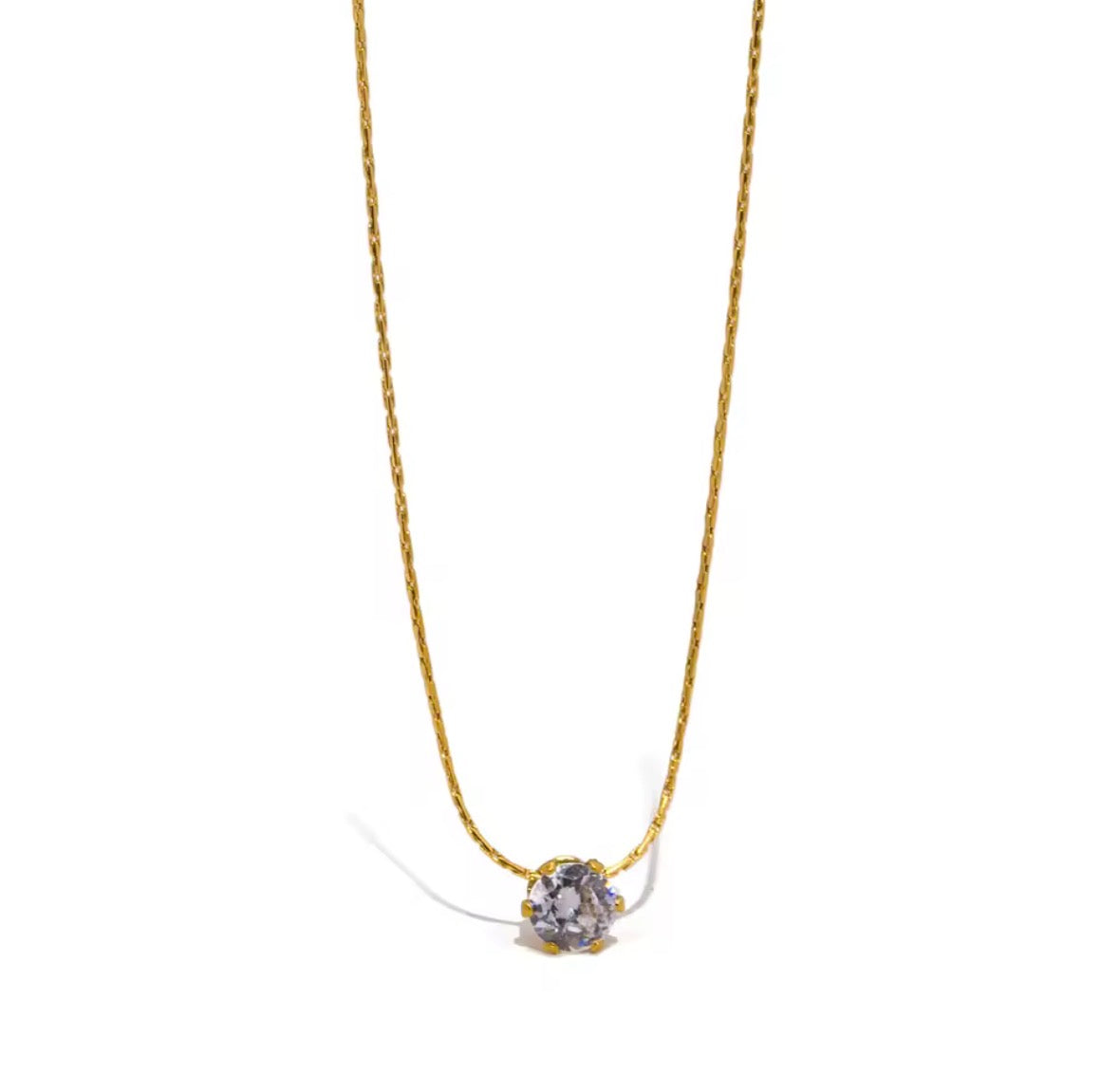 Zircon Pendant Necklace