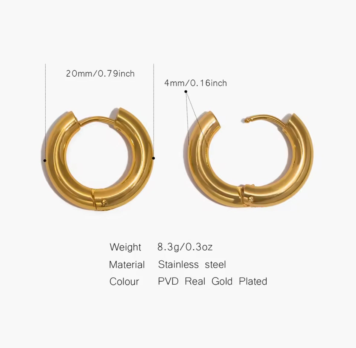 Classic Gold Hoop Earrings