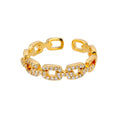 Zircon Twist Chain Ring