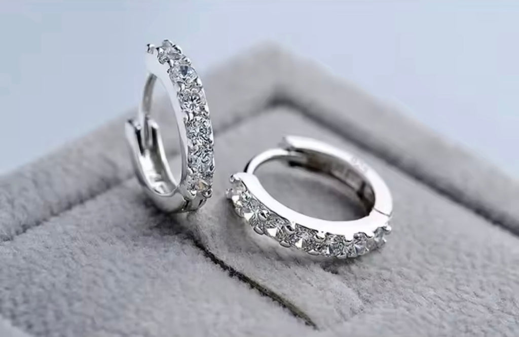 Crystal Hoop Earrings