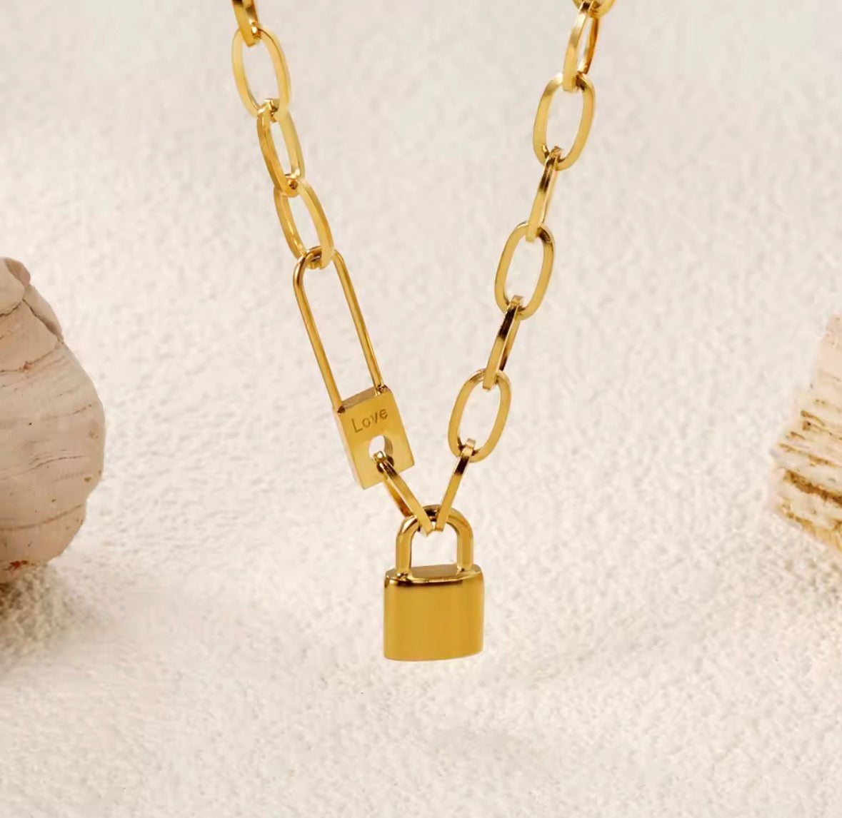 Love Lock Pendant Necklace