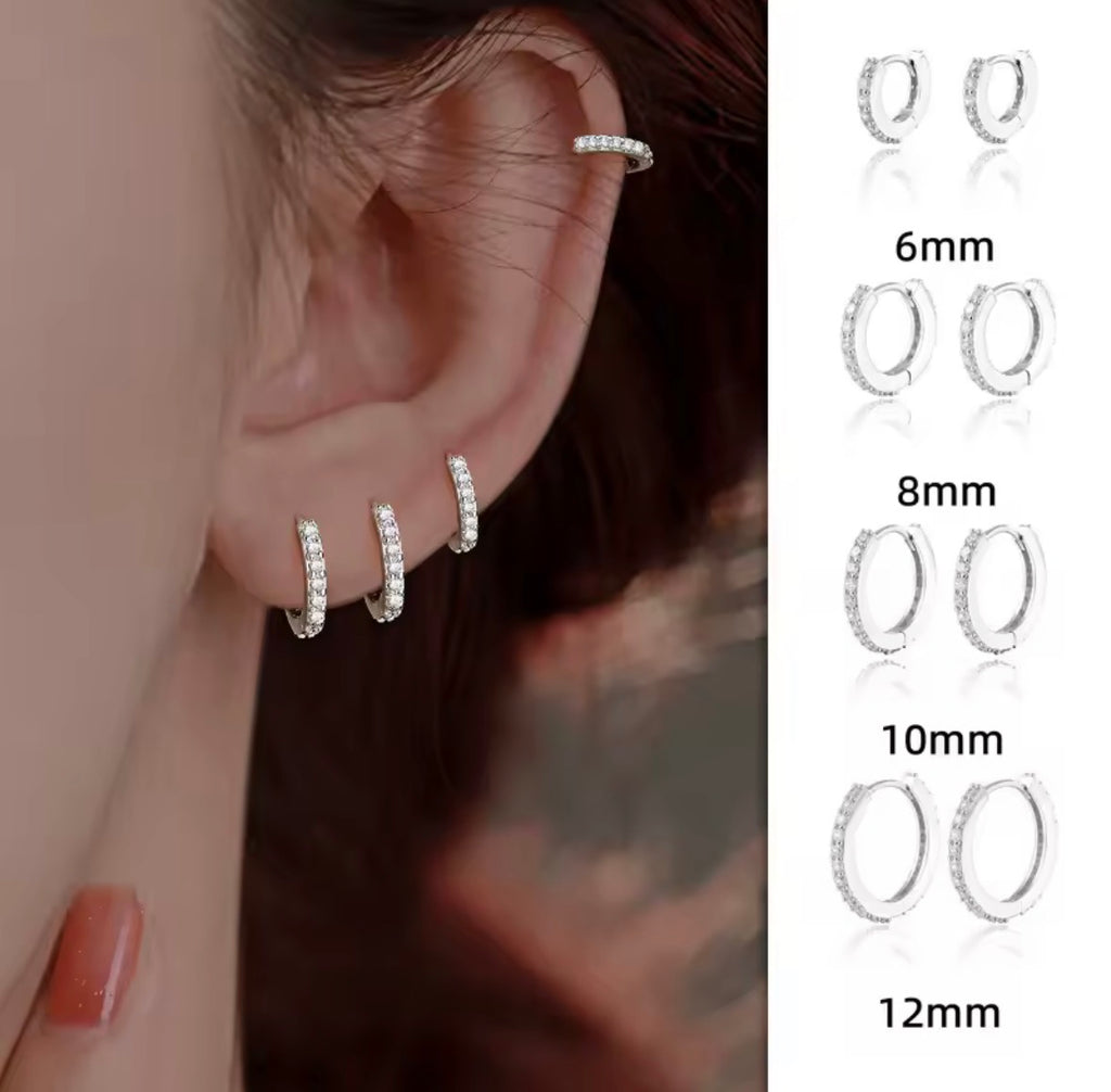 Crystal Hoop Earrings