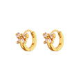 Zircon Bow Earrings