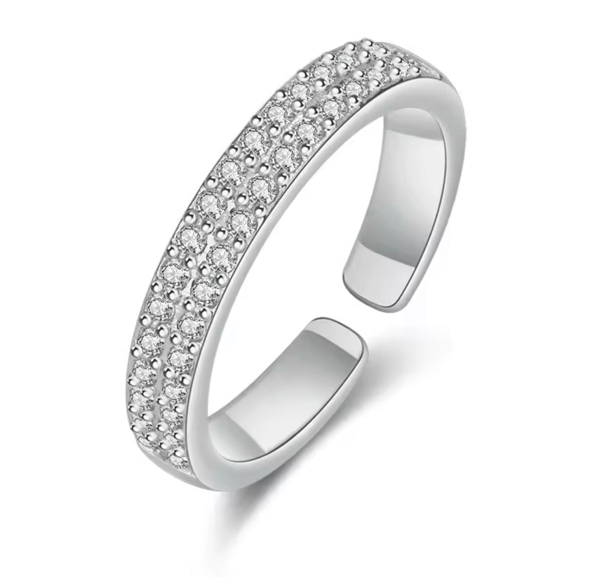 925 Sterling Silver Ring for Women – Classic Shining Band, Elegant Wedding & Engagement Jewellery | Sabrina & Shine