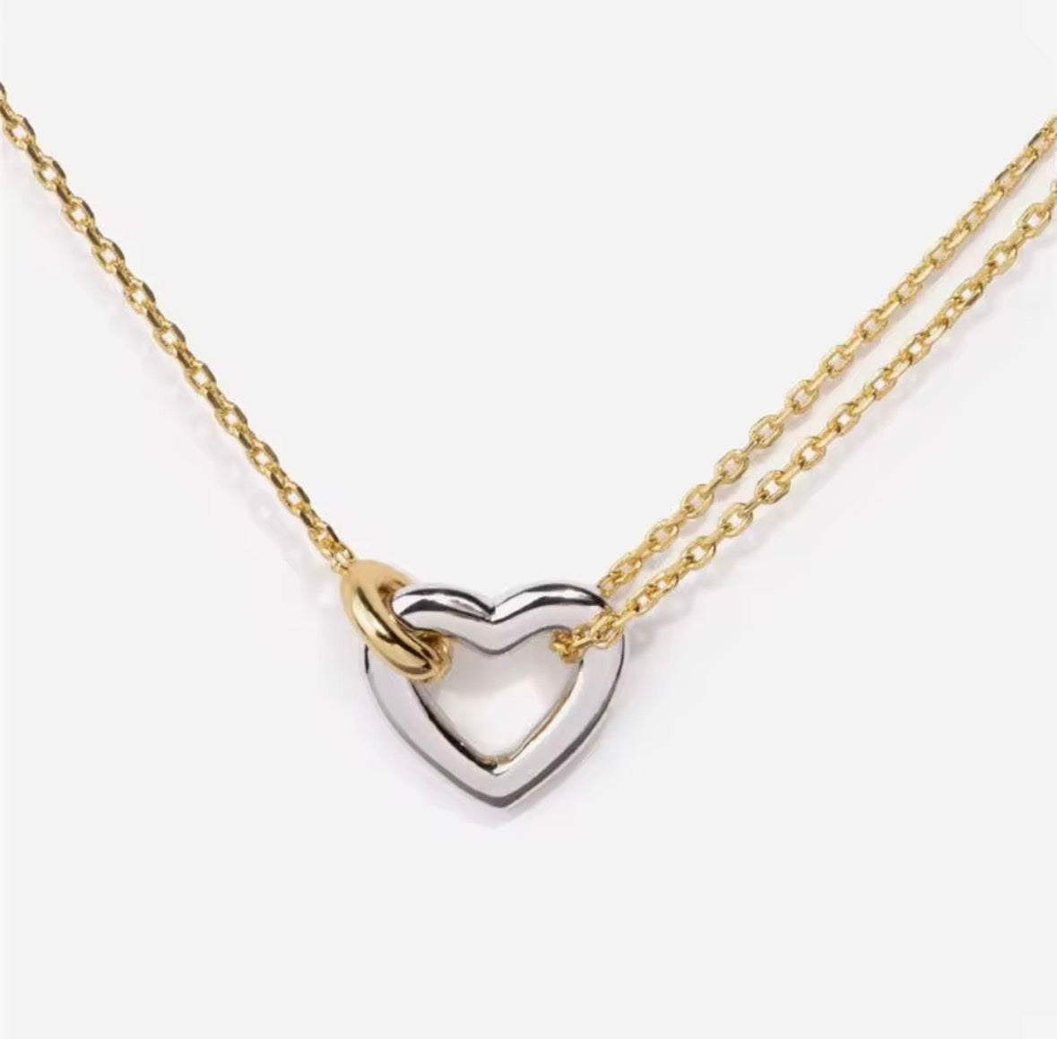 Interlocking Ring Choker Necklace