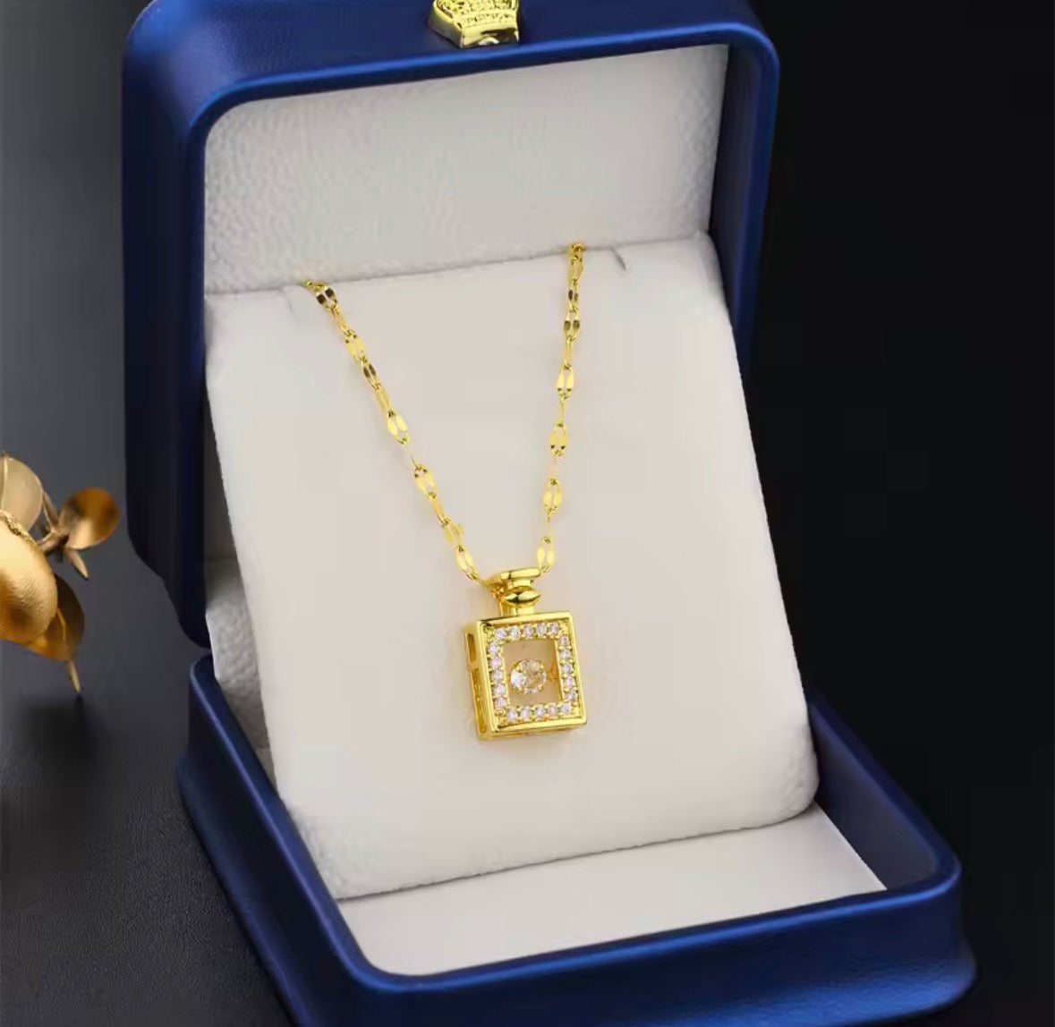 Perfume Bottle Necklace