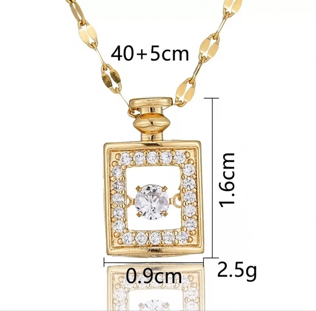 Perfume Bottle Necklace