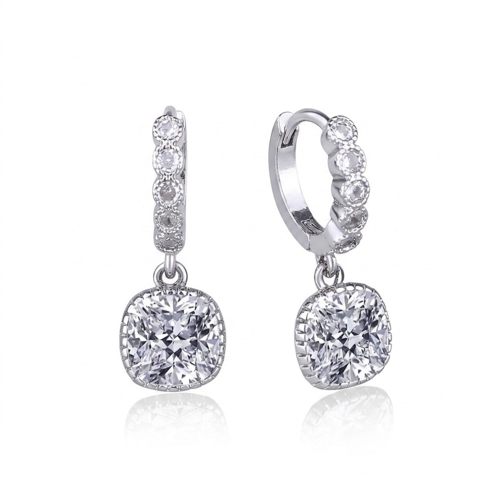 925 Sterling Silver Zircon Earrings