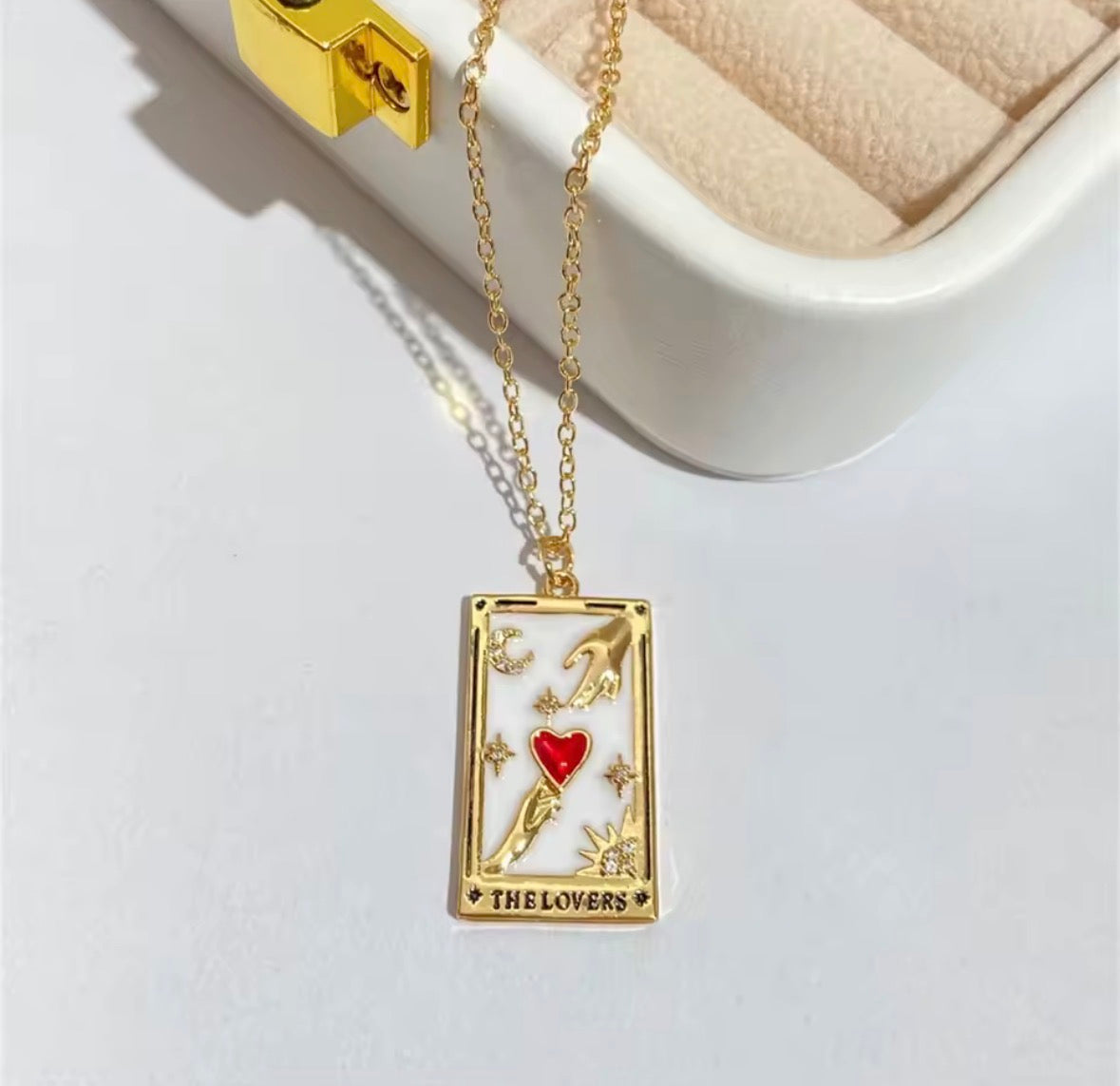 Tarot Lovers Necklace
