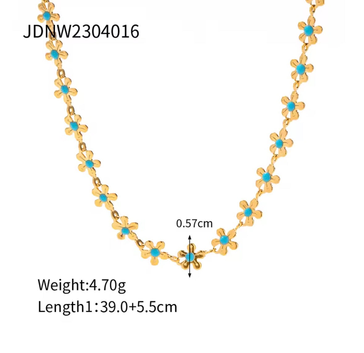 The Sienna Necklace Chain Length & Collar Size Guide