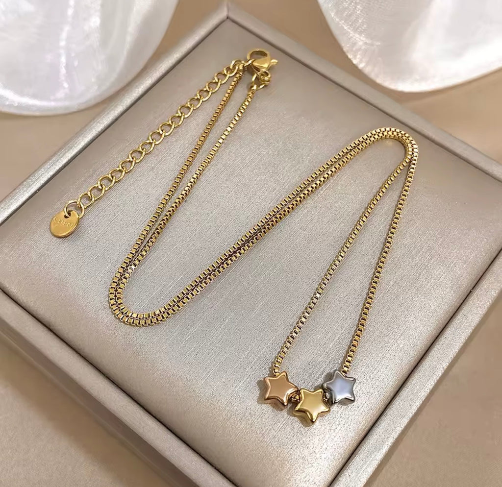 The Twinkle Necklace | Waterproof Colourful Star Bead Necklace for Women
